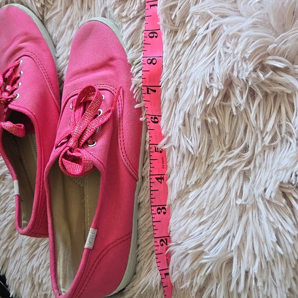 Keds Women's US 6.5 Spring Summer Coral Canvas Lace-Up Sneakers with Whitw Sole - Picture 10 of 10